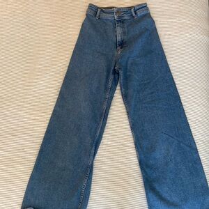 Zara high waisted wide leg women’s jeans